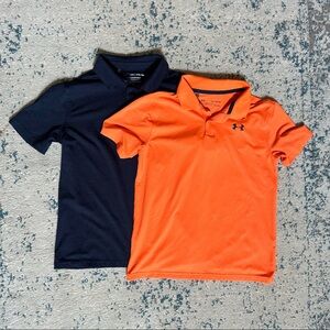 Under Armour Boys Polos Golf Shirts Set of 2